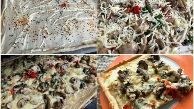 Pizza mit Pilzen