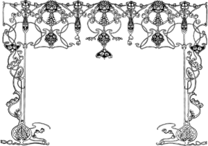 Jugendstil. Vorhang