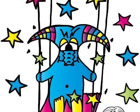 Die beliebte Cartoonfigur KROGGL feiert Geburtstag. © AHK