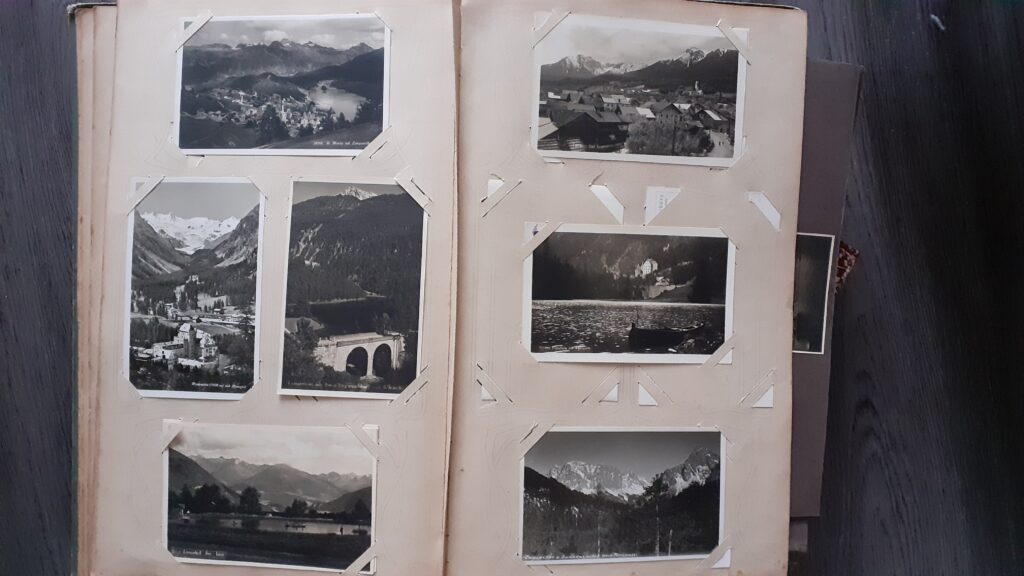 altes postkartensammlungalbum